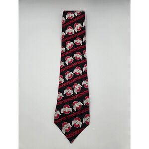 RM Sport Ohio State Buckeyes Mens Necktie Black Red Logo Print NCAA Fan 1999